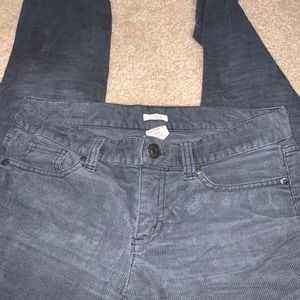 J.crew toothpick grey corduroy pants